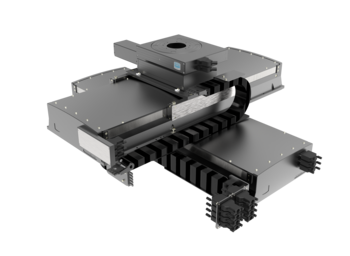 XYZ-Theta High-Performance Positioning System (Cleanroom ISO 6) | XY linear motor, profile rail, linear scale | Z DC motor, cross roller, ball screw | Travel 450 &times; 350 &times; 16 mm &times; 360&deg; - XY Theta Stage
