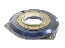 Flachbau-Rotationsplattform für anspruchsvolle Laboranalytik | Größe 258 x 258 x 36 mm, Apertur ⌀ 100 mm, Repro ± 0.001 °, Speed 360 – 36000°/s