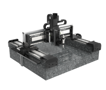XYZ Gantry System für 3D Automatisierung | XY Linearmotor, Profilschiene | Z Kugelgewindetrieb, AC-Servo | Hub 700 x 700 x 200 mm