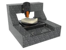 5-axis air bearing positioning system | ball screw, EDLM, stepper motor, profile rail, air bearing | travel XYZ 200 x 620 x 100 mm, RyRz 165° x 360° - XYZ Tip-Tilt System