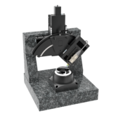 Rz-X-Y-Ry-Rx | Z-R-F 8-axis positioner for inspection of optics | aperture rotary stage and aligner 45 mm | stroke 360°, 2 x 2 x 25 mm, 90°, 50 mm
