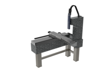 XYZ industrial portal (positioning in case of dust, radiation, temperature) | profile rail, ball screw drive, AC servo | Travel 1000 x 600 x 100 mm