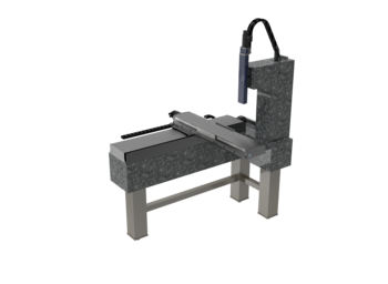 XYZ industrial portal (positioning in case of dust, radiation, temperature) | profile rail, ball screw drive, AC servo | Travel 1000 x 600 x 100 mm