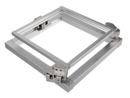 MP700-3 Flacher 3D Aligner | XYRz Linearmotor, Luftlager | Apertur 730 mm | Last 28 kg | Hub 5 x 5 mm x 5° - Kompakte Mehrachssysteme