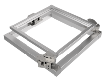 MP700-3 Flacher 3D Aligner | XYRz Linearmotor, Luftlager | Apertur 730 mm | Last 28 kg | Hub 5 x 5 mm x 5°