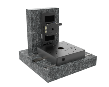 X-Theta Z-Omega Luftlager Positioniersystem (Reinraum ISO 6) | Linearmotor, Torquemotor, DC-Motor, Kugelgewindetrieb | Hub X-Rz-Z-Ry 200 mm &times; n&times;360&deg; &times; 100 mm &times; 60&deg; - XYZ Tip-Tilt System