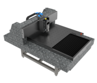 XXL XYZ Portal with Vacuum Chuck | XY Stepper Motor, Ball Screw, Profile Rail, Linear Scale | Z Cross Roller | Travel 1000 x 1000 x 100 mm
