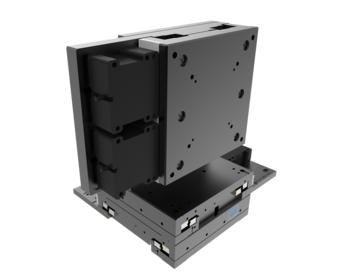 MP105-3 Miniatur-XYZ-Positioniersystem, kartesisch (Reinraum ISO 4) | Hub 30 - 50 x 50 x 50 mm | Repro &plusmn;0.2 &micro;m, Speed 75 mm/s - XYZ Positioniertische - kompakt gestapelt