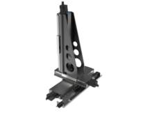 Heavy-duty linear lifting positioning system | XYZ profile rail, ball screw drive, stepper motor, Mdrive | Travel 500 x 200 x 500 mm