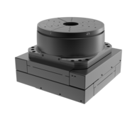 5DOF Miniatur-XYZ-Phi-Delta Positioniersystem, Tripod auf XY Apertur Stage | Hexapod Alternative | Hub XY 100 x 100 mm, Z 4 mm, Rx Ry 4°
