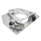 MP410-3 High Vacuum Aligner up to 10E-6 mbar | XYRz stepper motor, ball screw | Load 5 kg | Stroke 15 x 15 x 5°