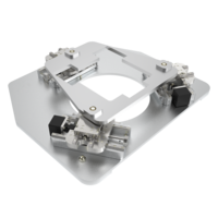 MP410-3 Hochvakuum Aligner bis 10E-6 mbar | XYRz Schrittmotor, Kugelgewindetrieb | Last 5 kg | Hub 15 x 15 x 5° - Kompakte Mehrachssysteme