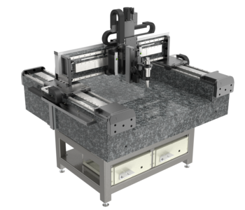 XYZ Inspektionsgantry für Halbleiter | XY Linearmotor, Profilschiene | Z Kugelgewindetrieb, AC-Servo