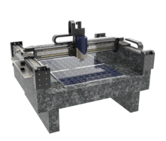 XYZ Positioniersystem zur Inspektion & Vermessung mittels Laser, Optik z.B. Solarzellen, Wafer | Hub 1200 x 1400 x 200 mm - Inspektion und Mikroskopie