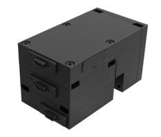 MP63-3 Miniatur-XYZ-Positioniersystem, kartesisch | XYZ DC-Motor / Schrittmotor, Gleitgewindetrieb | Repro ± 0.8 µm | Hub 25 x 25 x 25 mm - Kompakte Mehrachssysteme