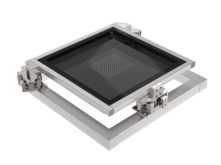 Compact 3D mask aligner for SMT semiconductor printing / lithography | XY Phi positioning system (cleanroom, UV) for 650 x 650 mm / GEN 3