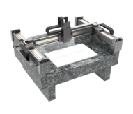 XYZ gantry for highly dynamic laser applications | XY linear motor, profile rail | Z ball screw, AC servo | Stroke 1200 x 1400 x 200 mm