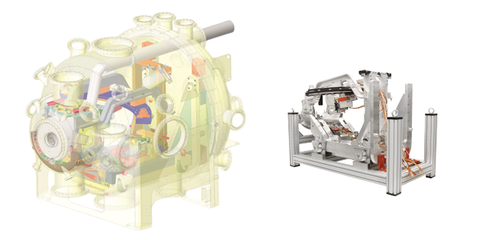 Vacuum chamber with camera and detector manipulator